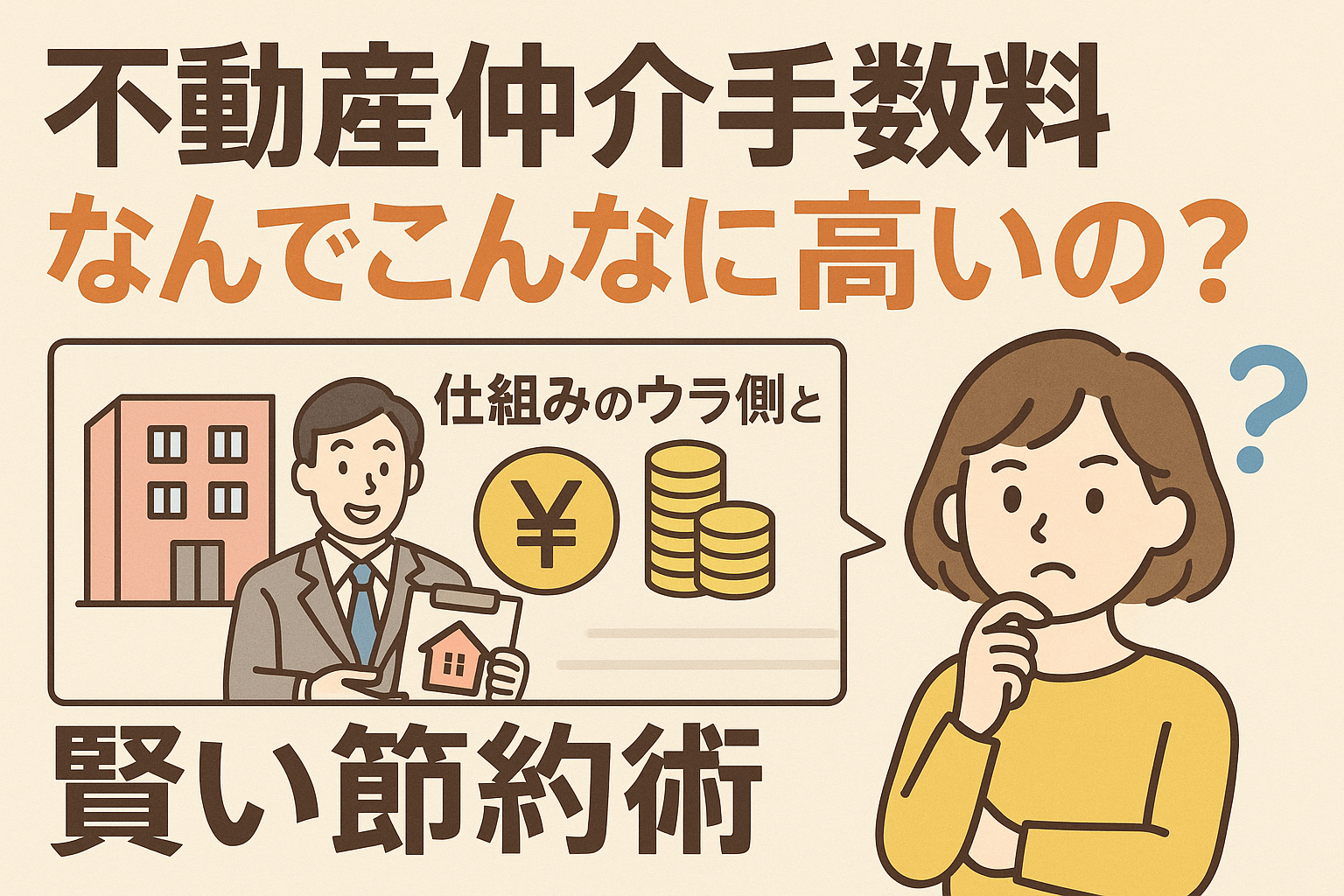 不動産仲介手数料、なんでこんなに高いの？仕組みのウラ側と賢い節約術 - サードプレイス（第3の場所）