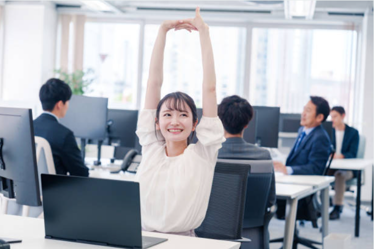 デスク ストレッチ